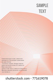 Minimum geometric coverage. Modern abstract cover from vector abstract lines. The future template for decorating the background of albums, business brochures, banner, poster.