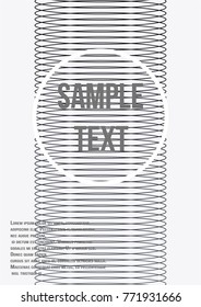 Minimum geometric coverage. Modern abstract cover from vector abstract lines. The future template for decorating the background of albums, business brochures, banner, poster.