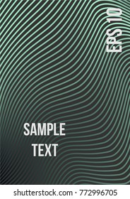 Minimum geometric coverage. Modern abstract cover from vector abstract lines. The future template for decorating the background of albums, business brochures, banner, poster.