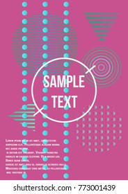 Minimum geometric coverage. Modern abstract cover from vector abstract lines. The future template for decorating the background of albums, business brochures, banner, poster.