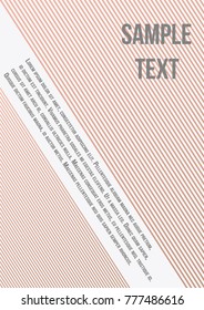 Minimum geometric coverage. Modern abstract cover from vector abstract lines. The future template for decorating the background of albums, business brochures, banner, poster.