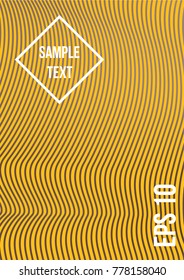 Minimum geometric coverage. Modern abstract cover from vector abstract lines. The future template for decorating the background of albums, business brochures, banner, poster.