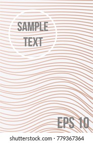 Minimum geometric coverage. Modern abstract cover from vector abstract lines. The future template for decorating the background of albums, business brochures, banner, poster.