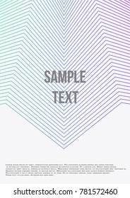 Minimum geometric coverage. Modern abstract cover from vector abstract lines. The future template for decorating the background of albums, business brochures, banner, poster.