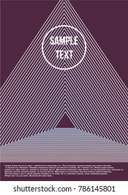 Minimum geometric coverage. Modern abstract cover from vector abstract lines. The future template for decorating the background of albums, business brochures, banner, poster.