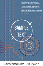 Minimum geometric coverage. Modern abstract cover from vector geometric shapes and patterns. The future template for the design of the background of albums, business brochures, banner, poster.