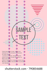 Minimum geometric coverage. Modern abstract cover from vector geometric shapes and patterns. The future template for the design of the background of albums, business brochures, banner, poster.