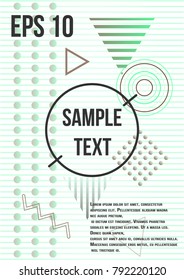 Minimum geometric coverage. Modern abstract cover from vector geometric shapes and patterns. The future template for the design of the background of albums, business brochures, banner, poster.