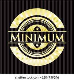 Minimum golden badge or emblem