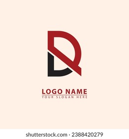 Minimum initial letters DR logo icon. vector illustration of graphic design for the initial letter DR logo. Good for business, industry and offices.