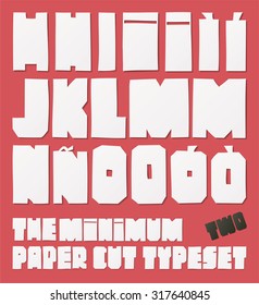 The minimum paper cut typeset