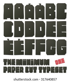 The minimum paper cut typeset