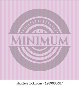 Minimum realistic pink emblem