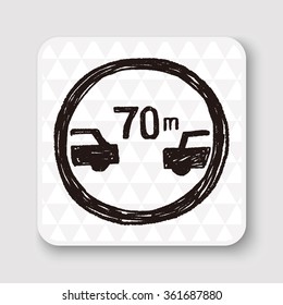 Minimum safe following distance  doodle