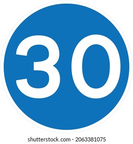 Límite mínimo de velocidad en mph, señales de tráfico en el Reino Unido