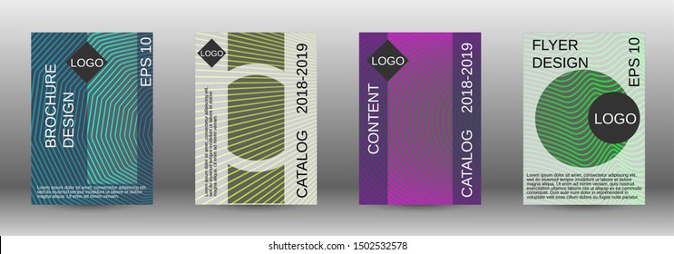 Minimum vector coverage. Abstract cover. Positive design template. Creative backgrounds with abstract gradient linear waves to create a fashionable  banner, poster.