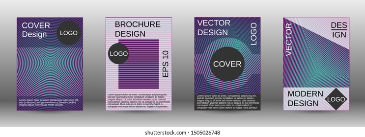Minimum vector coverage. Abstract cover. Positive design template. Creative backgrounds with abstract gradient linear waves to create a fashionable  banner, poster.