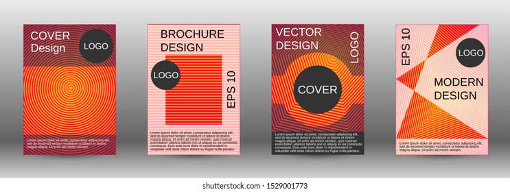 Minimum vector coverage. Abstract cover. Positive design template. Creative backgrounds with abstract gradient linear waves to create a fashionable  banner, poster.