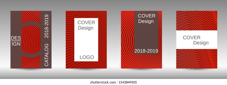 Minimum vector coverage. Abstract cover. Positive design template. Creative backgrounds with abstract gradient linear waves to create a fashionable  banner, poster.