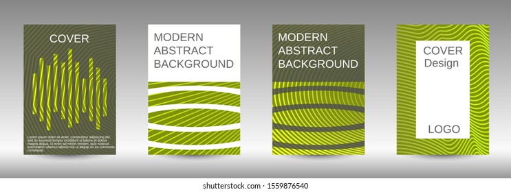 Minimum vector coverage. Abstract cover. Positive design template. Creative backgrounds with abstract gradient linear waves to create a fashionable  banner, poster.