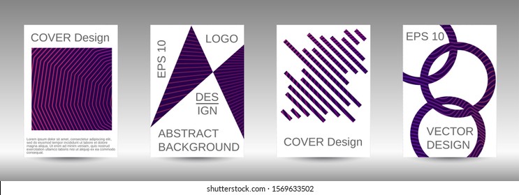 Minimum vector coverage. Abstract cover. Positive design template. Creative backgrounds with abstract gradient linear waves to create a fashionable  banner, poster.