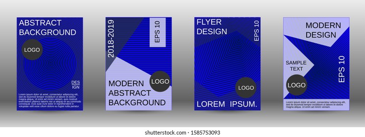 Minimum vector coverage. Abstract cover. Positive design template. Creative backgrounds with abstract gradient linear waves to create a fashionable  banner, poster.