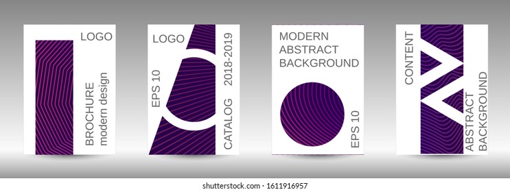 Minimum vector coverage. Abstract cover. Positive design template. Creative backgrounds with abstract gradient linear waves to create a fashionable  banner, poster.