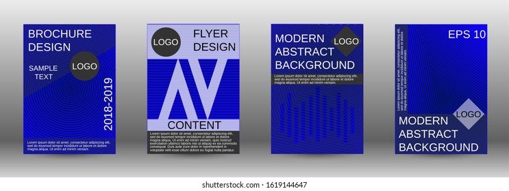 Minimum vector coverage. Abstract cover. Positive design template. Creative backgrounds with abstract gradient linear waves to create a fashionable  banner, poster.