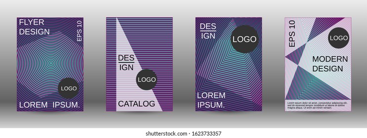 Minimum vector coverage. Abstract cover. Positive design template. Creative backgrounds with abstract gradient linear waves to create a fashionable  banner, poster.