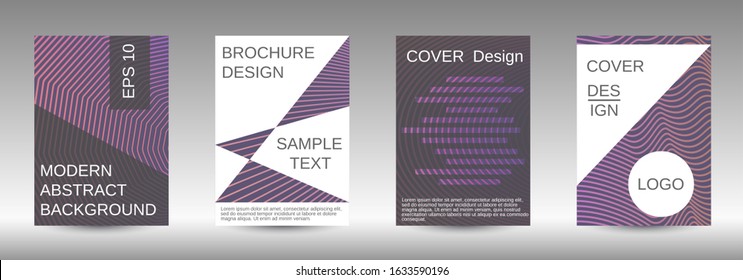 Minimum vector coverage. Abstract cover. Positive design template. Creative backgrounds with abstract gradient linear waves to create a fashionable  banner, poster.