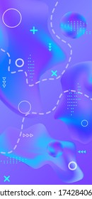 Minimum vector coverage. Abstract vector cover.  Creative fluid background from current shapes to design trendy abstract covers, banners, posters, booklets.