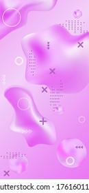Minimum vector coverage. Abstract vector cover.  Creative fluid background from current shapes to design trendy abstract covers, banners, posters, booklets.