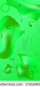 Minimum vector coverage. Abstract vector cover.  Creative fluid background from current shapes to design trendy abstract covers, banners, posters, booklets.