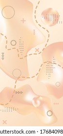 Minimum vector coverage. Abstract vector cover.  Creative fluid background from current shapes to design trendy abstract covers, banners, posters, booklets.