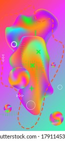 Minimum vector coverage. Abstract vector cover.  Creative fluid background from current shapes to design trendy abstract covers, banners, posters, booklets.