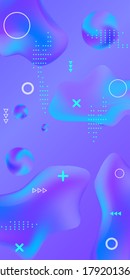 Minimum vector coverage. Abstract vector cover.  A bright, smooth mesh is blurry with a futuristic blue pattern.