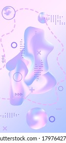 Minimum vector coverage. Abstract vector cover.  Creative fluid background from current shapes to design trendy abstract covers, banners, posters, booklets.