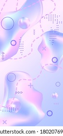 Minimum vector coverage. Abstract vector cover.  Creative fluid background from current shapes to design trendy abstract covers, banners, posters, booklets.