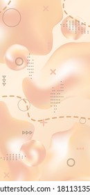 Minimum vector coverage. Abstract vector cover.  Creative fluid background from current shapes to design trendy abstract covers, banners, posters, booklets.