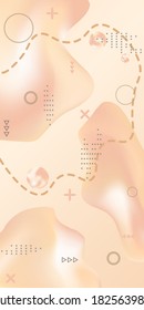 Minimum vector coverage. Abstract vector cover.  Creative fluid background from current shapes to design trendy abstract covers, banners, posters, booklets.