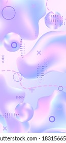 Minimum vector coverage. Abstract vector cover.  Creative fluid background from current shapes to design trendy abstract covers, banners, posters, booklets.