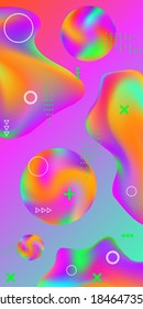 Minimum vector coverage. Abstract vector cover.  Creative fluid background from current shapes to design trendy abstract covers, banners, posters, booklets.