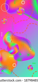 Minimum vector coverage. Abstract vector cover. Creative fluid background from current shapes to design trendy abstract covers, banners, posters, booklets.