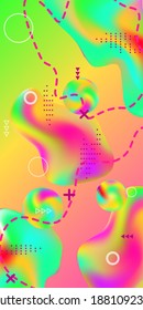 Minimum vector coverage. Abstract vector cover. Creative fluid background from current shapes to design trendy abstract covers, banners, posters, booklets.