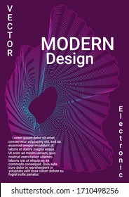 Minimum vector coverage. Abstract musical cover for print design. Business vector template. 