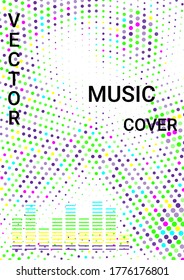 Minimum vector coverage. Abstract musical cover for print design. Concept business vector.