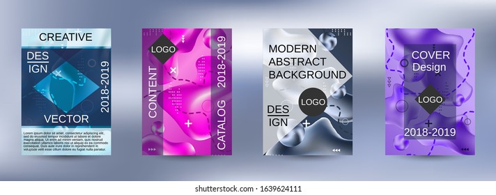 Minimum vector coverage. Artistic covers design. Creative fluid colors backgrounds.  Trendy creative vector cosmic gradient. Smooth banner template.