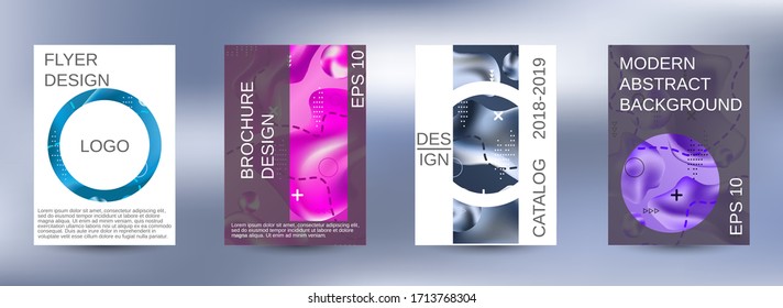 Minimum vector coverage. Artistic covers design. Creative fluid colors backgrounds.  Blurred bright colors mesh background. Bright print.