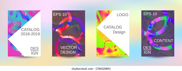 Minimum vector coverage. Artistic covers design. Creative fluid colors backgrounds.  Easily editable soft colored vector illustration. Bright print.