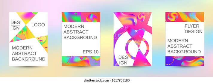 Minimum vector coverage. Artistic covers design. Creative fluid colors backgrounds.  Easily editable soft colored vector illustration. Bright print.